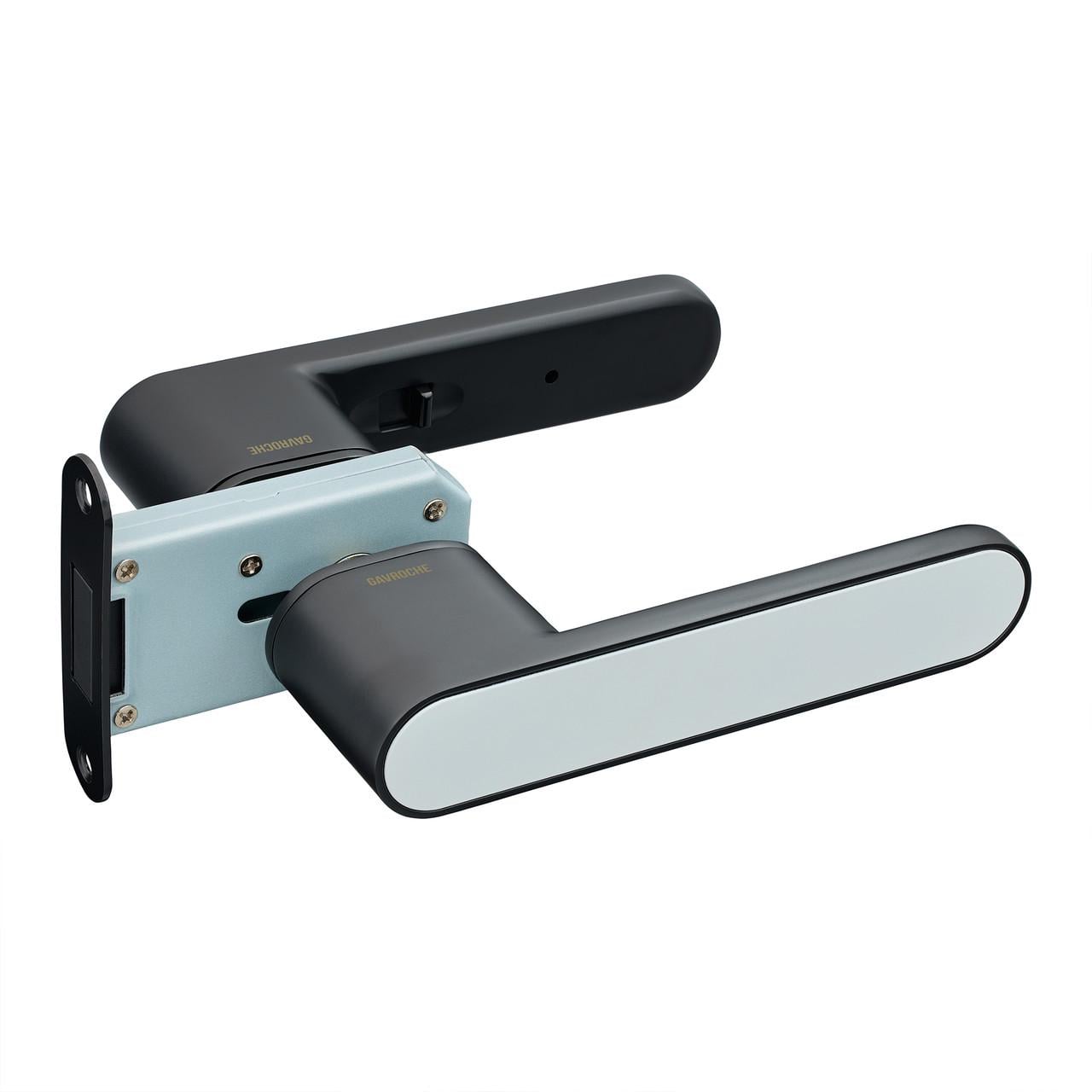 Ручки дверные Gavroche GRCLICK ОL-1 комплект с магнитной защелкой Black/White (2567455793)
