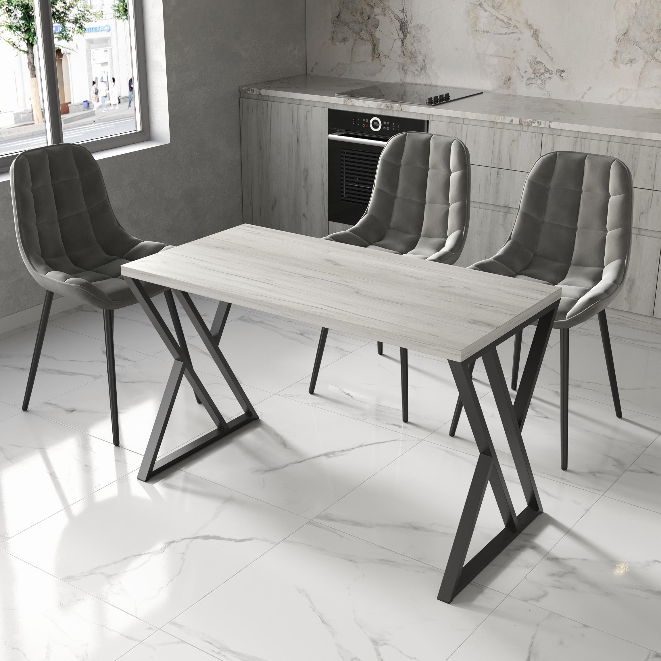 Обеденный стол 8 1200х600х32 мм Дуб Крафт Белый (23667376) - фото 1 Обеденный стол 8 1200х600х32 мм Дуб Крафт Белый (23667376) - фото 1