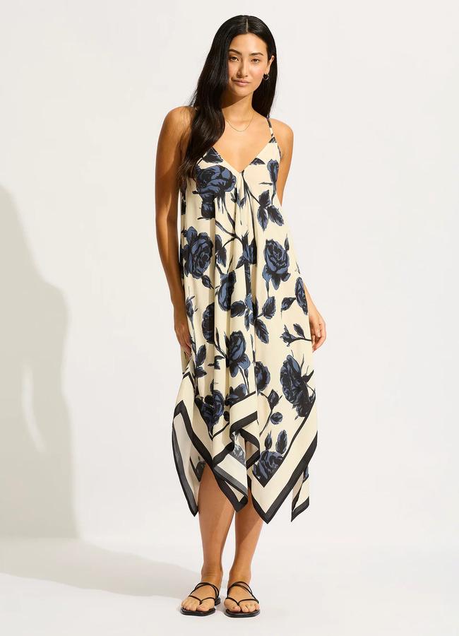 Плаття сарафан Seafolly L Екрю (55502-DR-black)