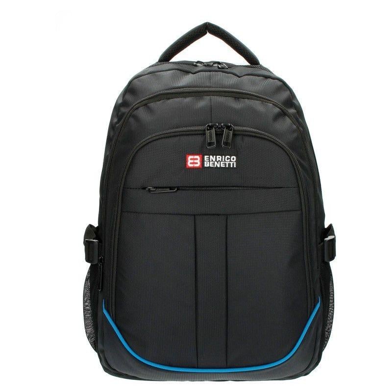 Городской рюкзак Enrico Benetti Valladolid для ноутбука 17" 39 л Black/Sky blue (Eb62028 914)