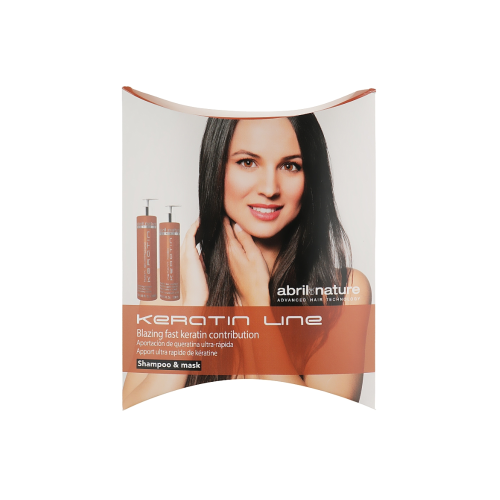 Набір для волосся з кератином Abril et Nature Keratin shampoo+conditioner 60 мл