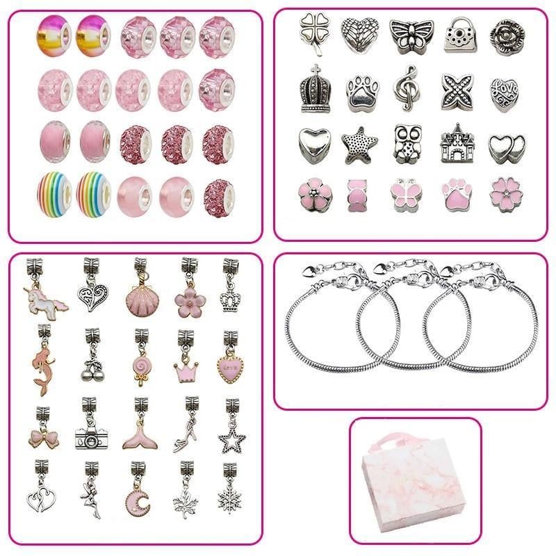 Набір для творчості для створення шарм браслетів і кольє з намистин 63 шт. - фото 2 Набір для творчості для створення шарм браслетів і кольє з намистин 63 шт. - фото 2