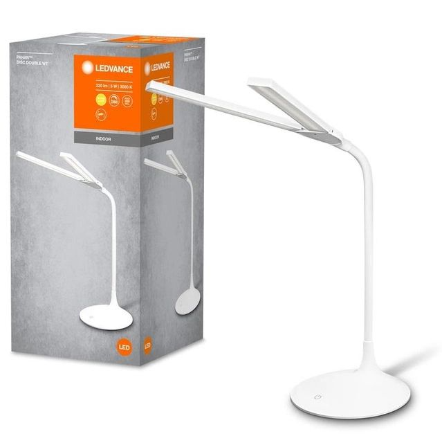 Лампа настольная двойная аккумуляторная LEDVANCE Panan Disc Double LED 5 Вт Li-Ion 2200 mAh Белый ( 4058075301733) - фото 7 Лампа настольная двойная аккумуляторная LEDVANCE Panan Disc Double LED 5 Вт Li-Ion 2200 mAh Белый ( 4058075301733) - фото 7