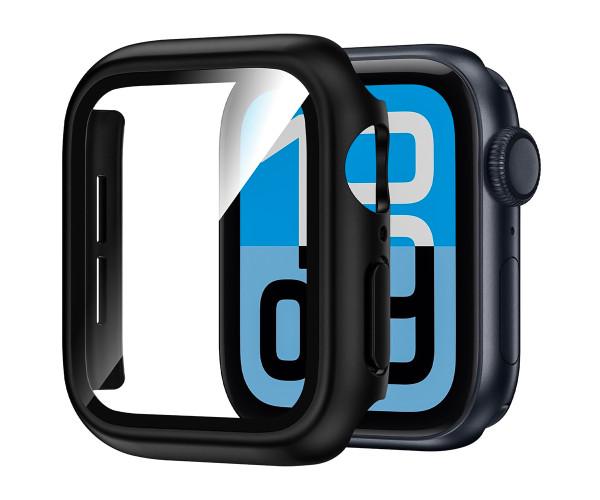 Чехол с защитным стеклом Protective Cover with Glass для Apple Watch Series 11 46 мм Черный