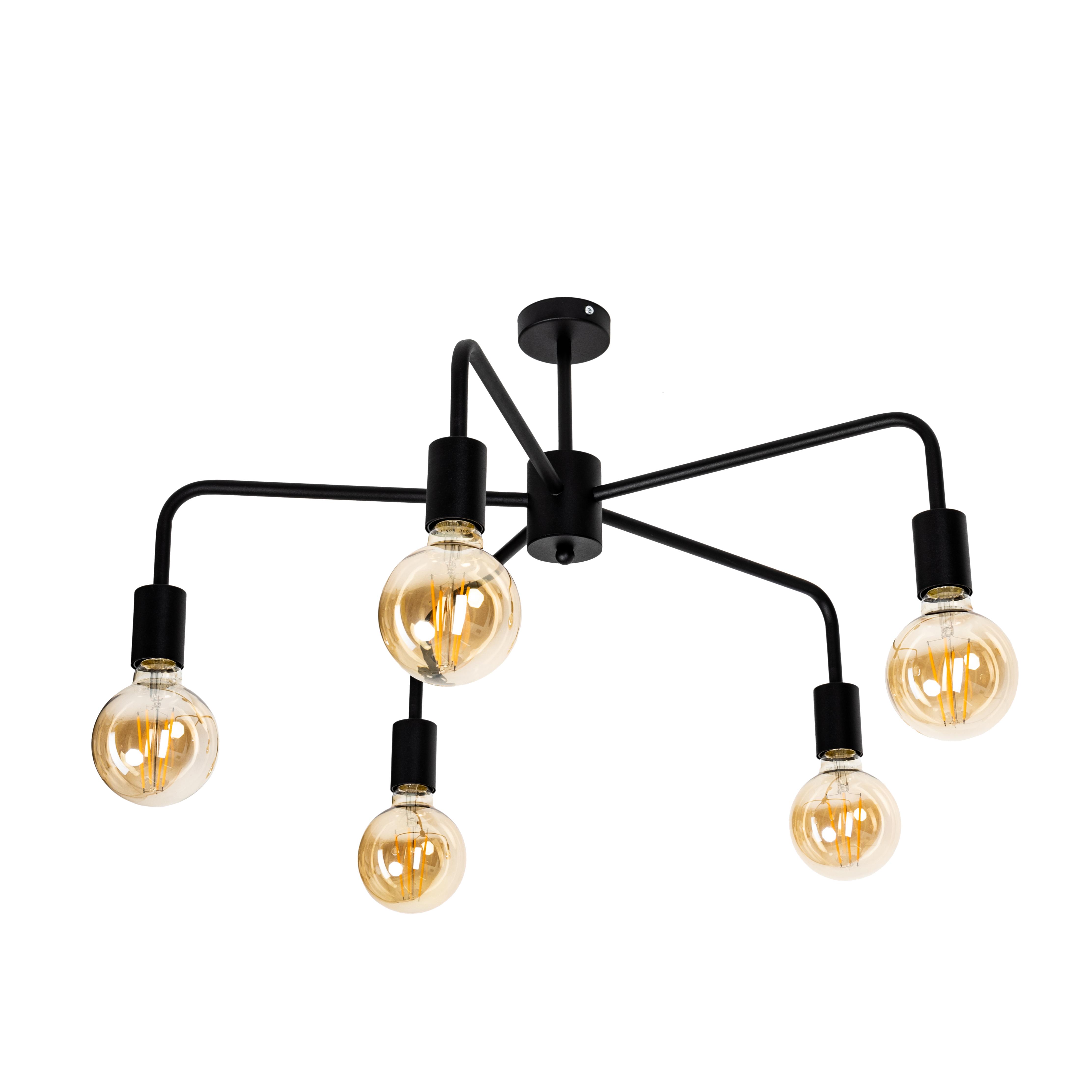 Люстра потолочная молекула Атмолайт Star 5L 660/340 Черный