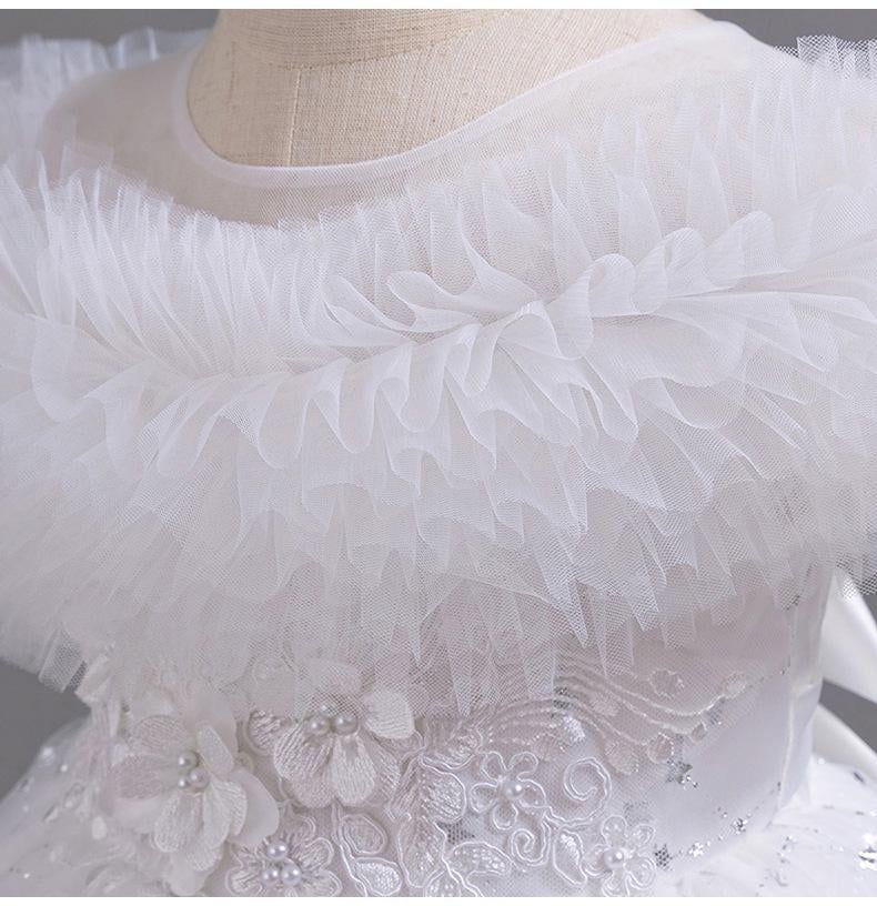 Сукня пишна святкова Елеонора з паєтками та багатошаровою спідницею/під'юбник у подарунок 140 см 7 років Білий (11131010900) - фото 3 Сукня пишна святкова Елеонора з паєтками та багатошаровою спідницею/під'юбник у подарунок 140 см 7 років Білий (11131010900) - фото 3