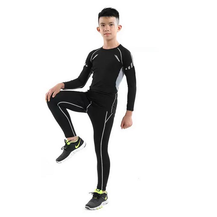 Термобілизна дитяча FENTA Thermal Underwear Reflective Ventilation 135-145 см Black/Gray (3103) - фото 4