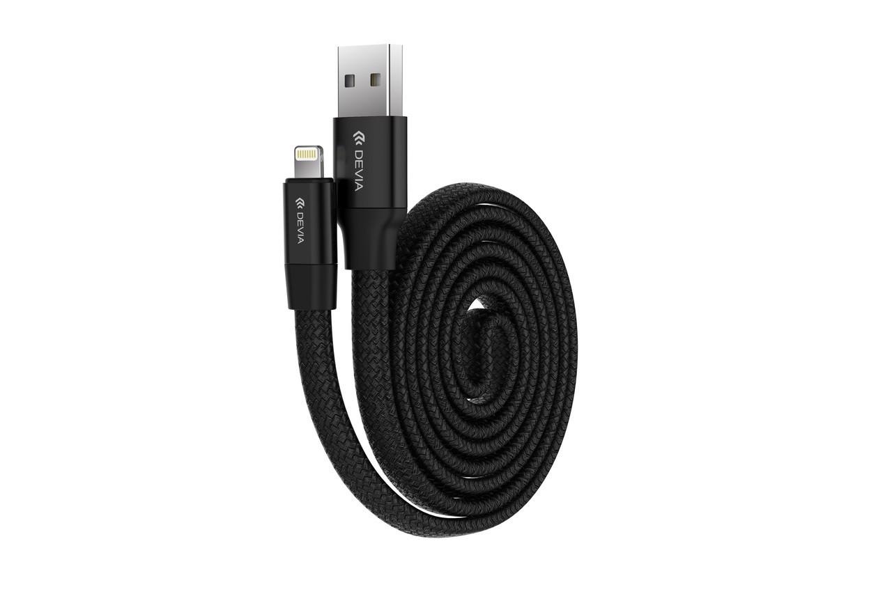 Кабель синхронизации Devia Ring Y1 Flexible Series Lightning 0.8m, Black