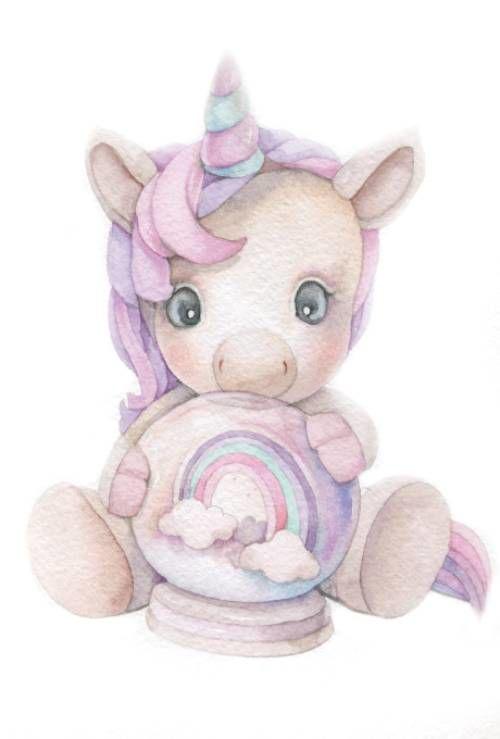 Картина по номерам Идейка Розовый однорог 30х30 см в термопакете (КНО2357-mt)