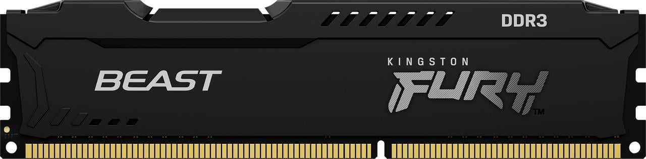 Пам'ять для настільних комп'ютерів Kingston Fury 8 GB DDR3 1600 MHz Beast Чорний (KF316C10BB/8) Пам'ять для настільних комп'ютерів Kingston Fury 8 GB DDR3 1600 MHz Beast Чорний (KF316C10BB/8)