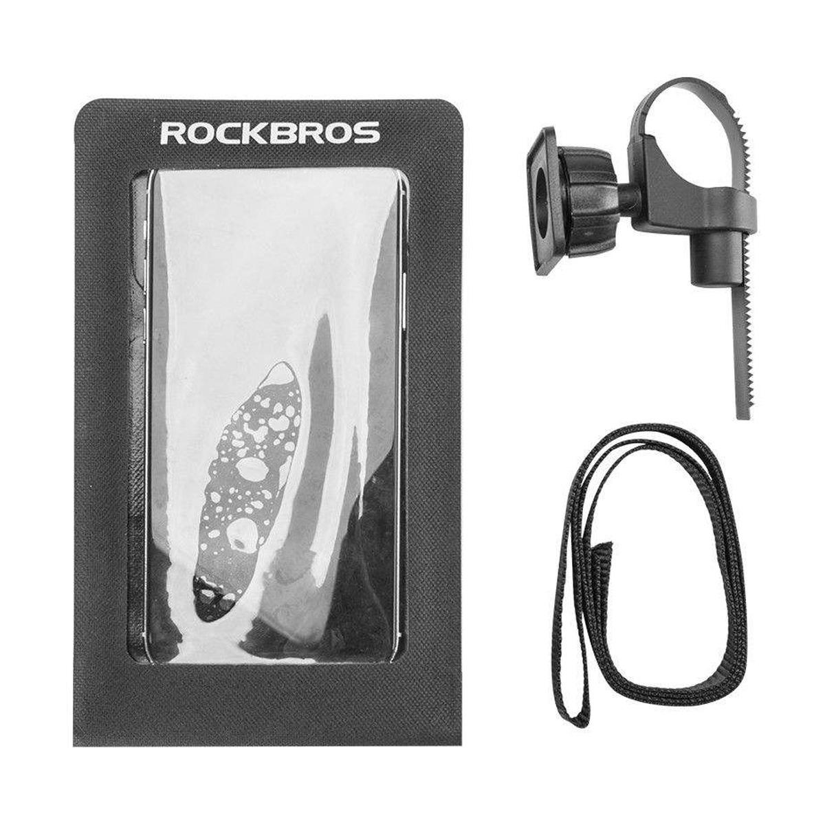 Велосумка-чохол для телефона ROCKBROS AS-009BK до 6" Чорний (RB-AS-009-3846) - фото 7