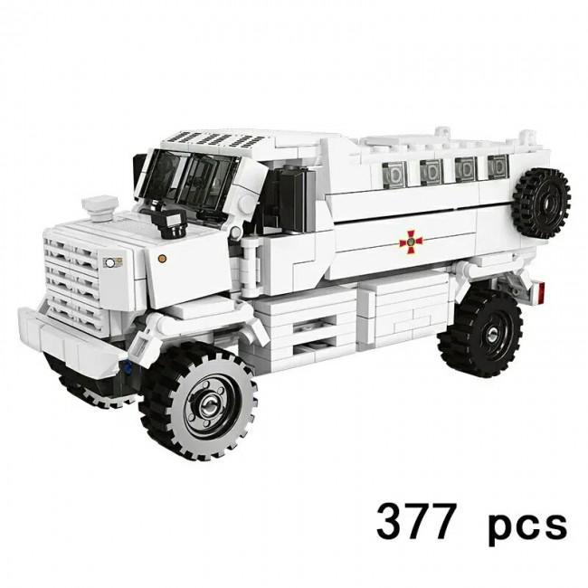 Конструктор бронемашина ЗСУ 005 377 деталей (403075) - фото 2 Конструктор бронемашина ЗСУ 005 377 деталей (403075) - фото 2