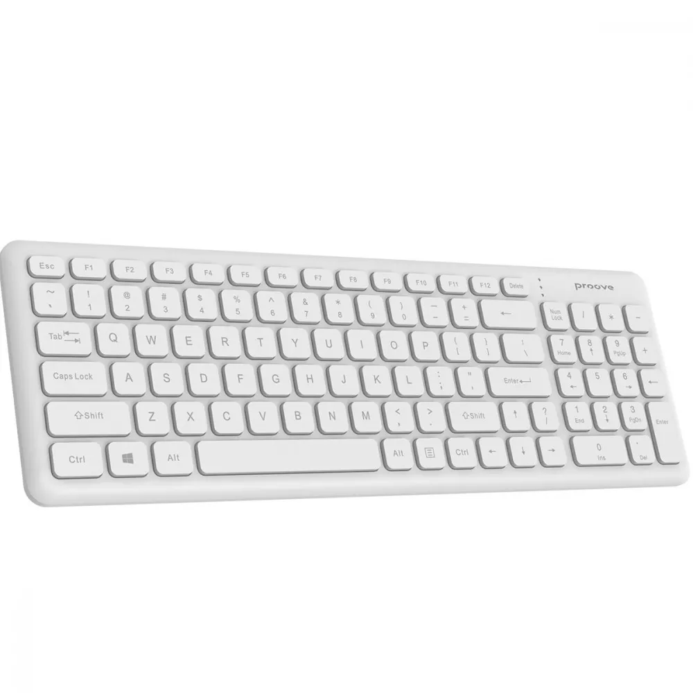 Клавиатура беспроводная Proove Classic Code 96 кнопок 10 м 1xAAA White (784780464)
