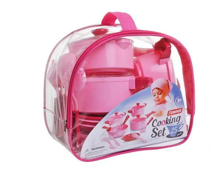Игровой набор ЮНИКА Cooking Set 25 пр. Розовый (IG-173-N-666)