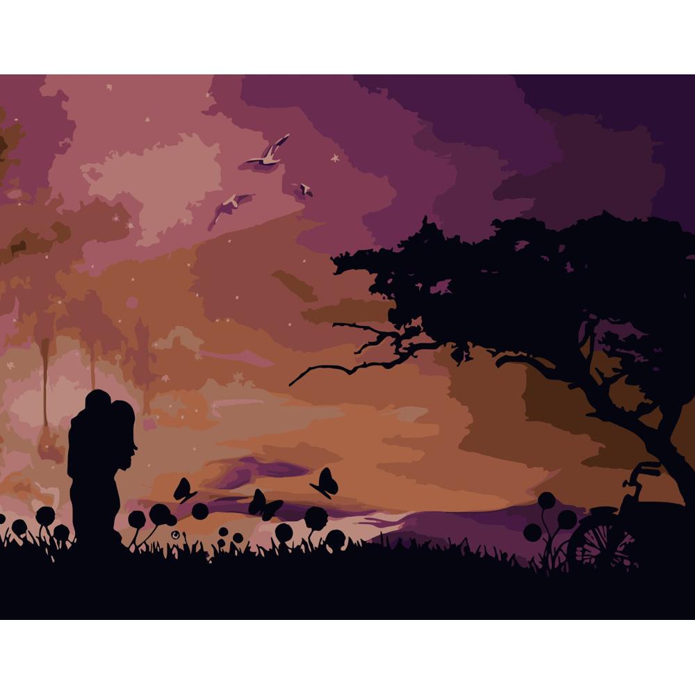 Картина за номерами Strateg Преміум Вечірні обійми 40x50 см (DY215) Картина за номерами Strateg Преміум Вечірні обійми 40x50 см (DY215)