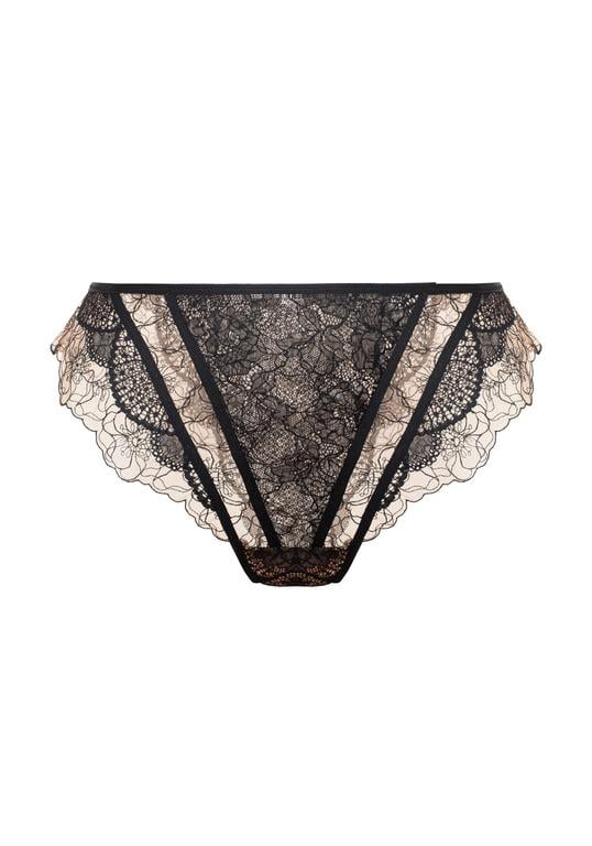 Стрінги жіночі Gracija-Rim S Чорний/Кава з молоком (34720)