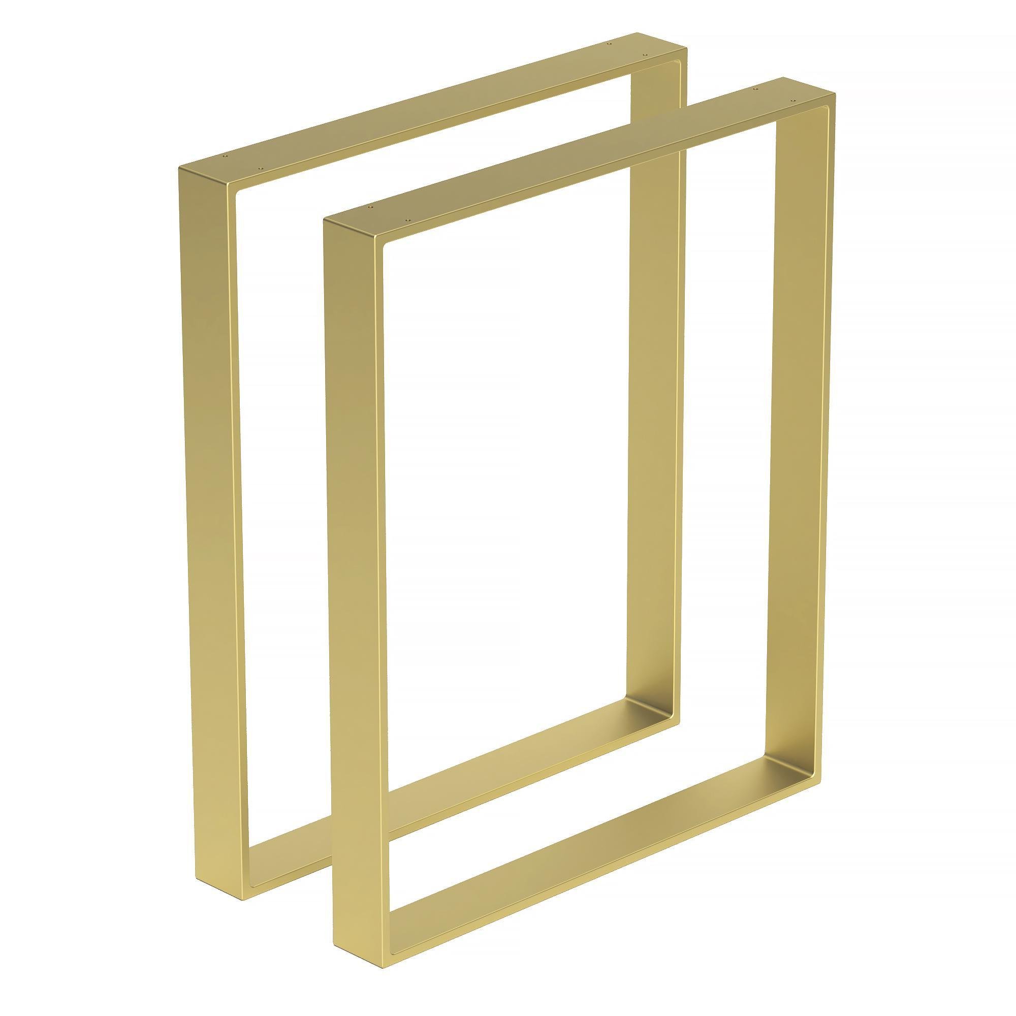 Комплект опор для столу з металу 600х70 мм H 730 мм 2 шт. Золотий (1130) Комплект опор для столу з металу 600х70 мм H 730 мм 2 шт. Золотий (1130)