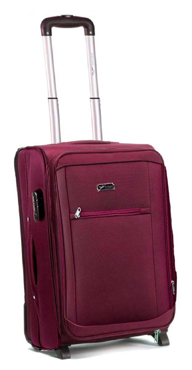 Чемодан тканевый Wings 1701 имел 2 колеса Бордовый (Vt00281)
