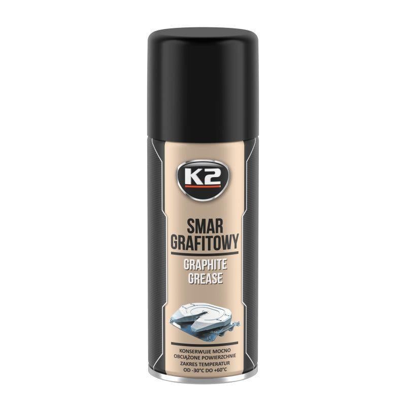 Масло графитное K2 Graphite Grease 400 мл аэрозоль (W130)