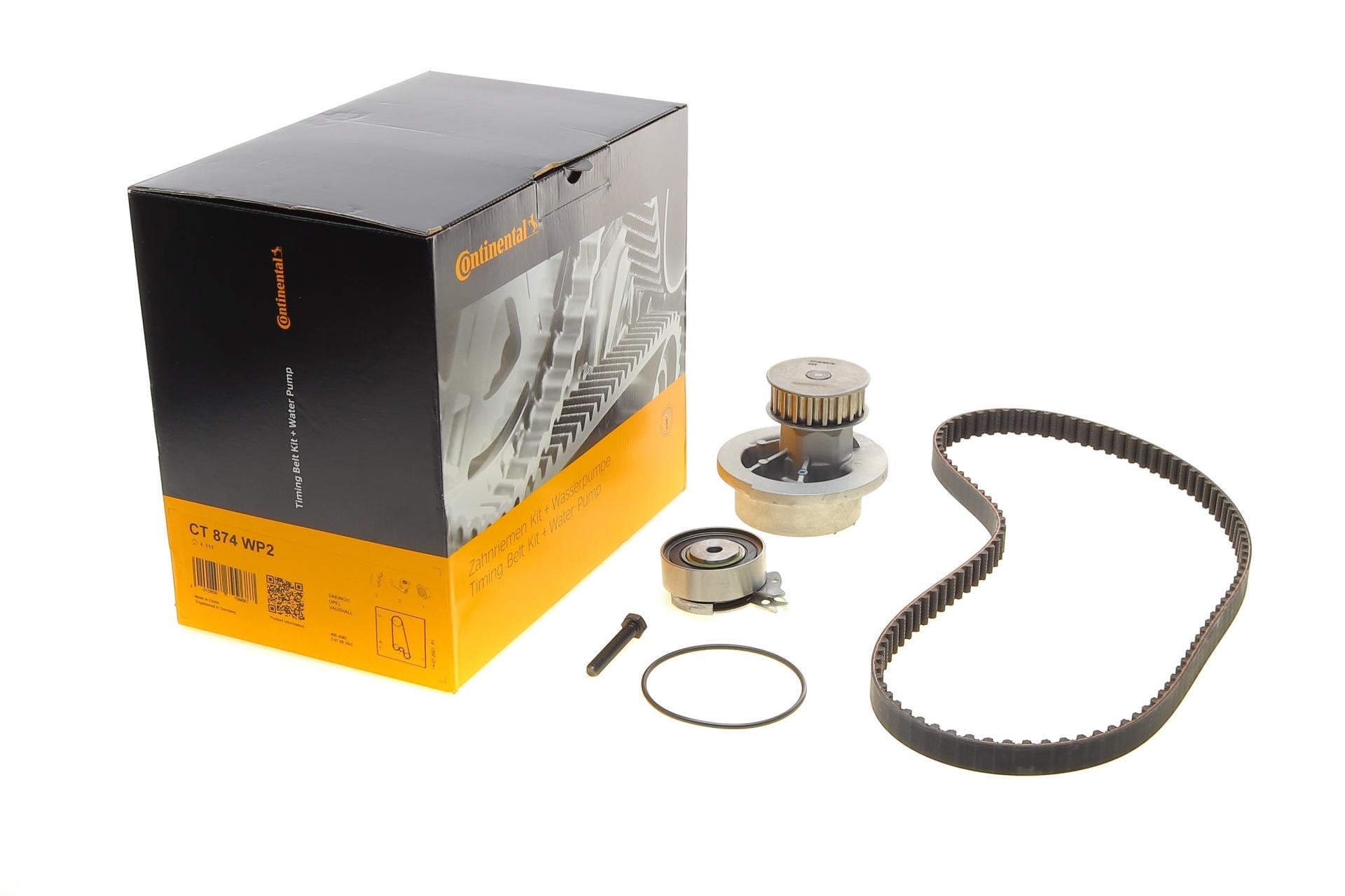 Комплект ГРМ с помпой Opel Astra F/G 1.4/1.6 91-05/Combo 1.2/1.4 94-01/Daewoo Nexia 1.5 95- 17x111z (CT874WP2 CONTINENTAL)