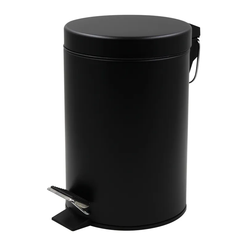 Ведро для мусора Zerix Solo-TC0105 5 л круглое Черный (ZX5898) Ведро для мусора Zerix Solo-TC0105 5 л круглое Черный (ZX5898)