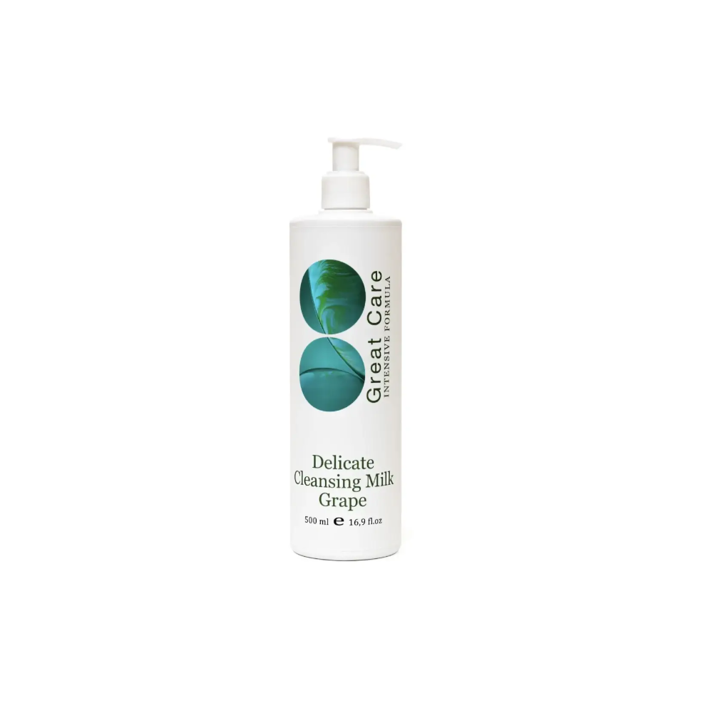 Молочко делікатне очищююче Great Care Delicate Cleansing Milk Grape 500 мл Молочко делікатне очищююче Great Care Delicate Cleansing Milk Grape 500 мл