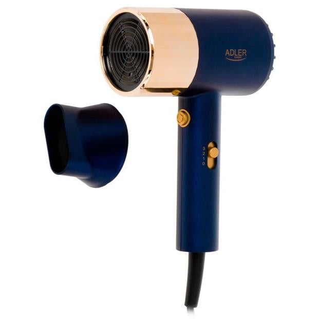 Фен Adler AD 2280 1800 Вт 2 швидкості 3 режими холодне повітря концентратор кабель 1,8 м Фен Adler AD 2280 1800 Вт 2 швидкості 3 режими холодне повітря концентратор кабель 1,8 м