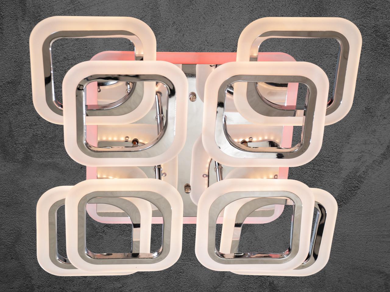 Люстра хай-тек для кухні HAS8060-4+4HR-LS 120W на 17 м2 (1488828979) - фото 3