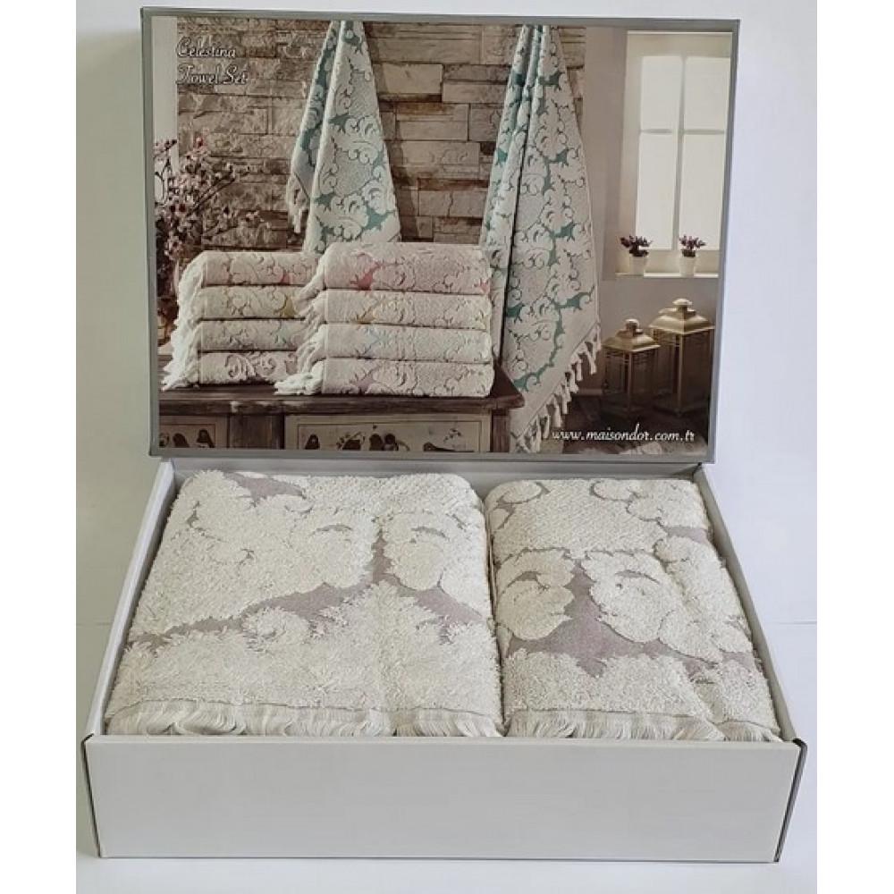 Набор полотенец Maison D'or Celestina 50х100/85х150 см Лавандовый