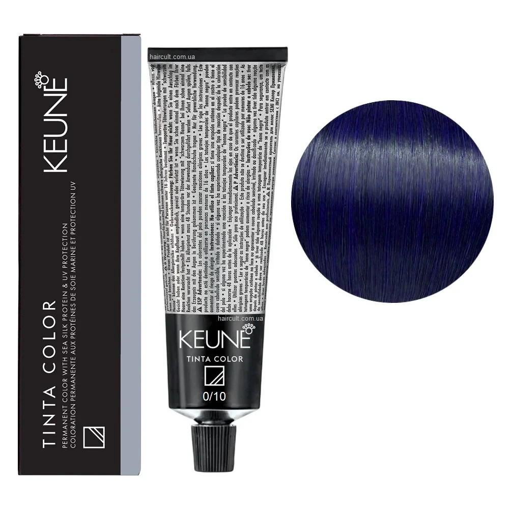 Краска для волос стойкая Keune Tinta Color 0.10 Blue 60 мл