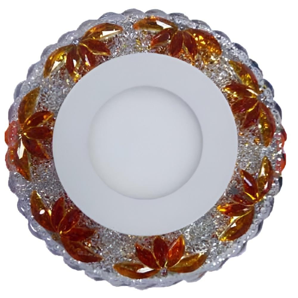 Панель LED Lemanso Пальма 3W + 3W 350Lm 4500K с синей подсветкой (LM1010)