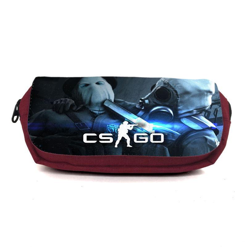 Пенал школьный Контр Страйк CSGO-0011 Бордовый (1442740024)