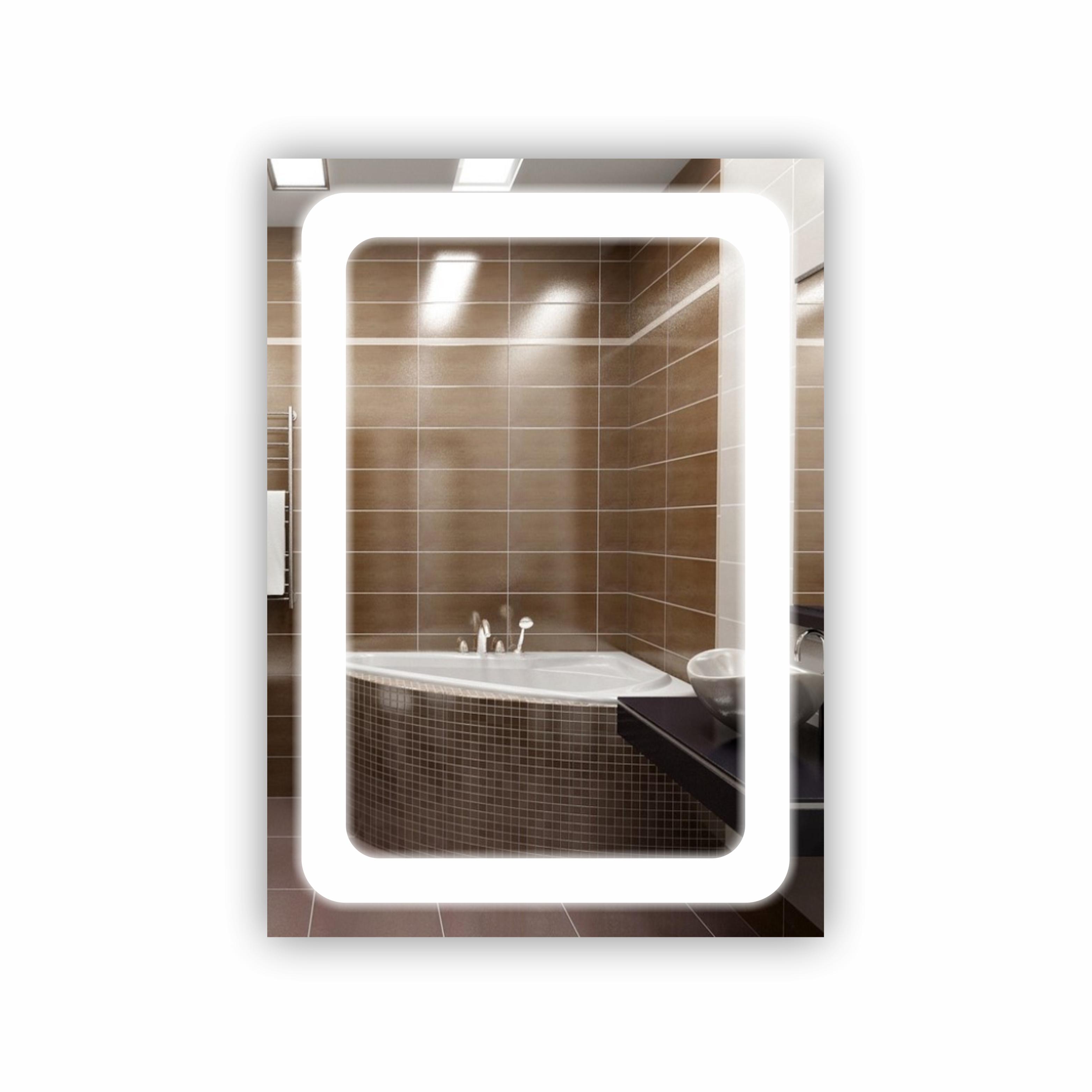 Зеркало с LED подсветкой 500х700 мм (R-055)