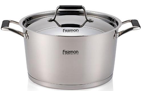 Каструля Fissman Elara 5,6 л зі сталевою кришкою (FN-SS-5394)
