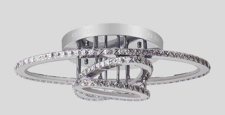 Люстра SVLIGHT LED светодиодная хрустальная с пультом 2897/3 182W 2.4G 3000-6000K