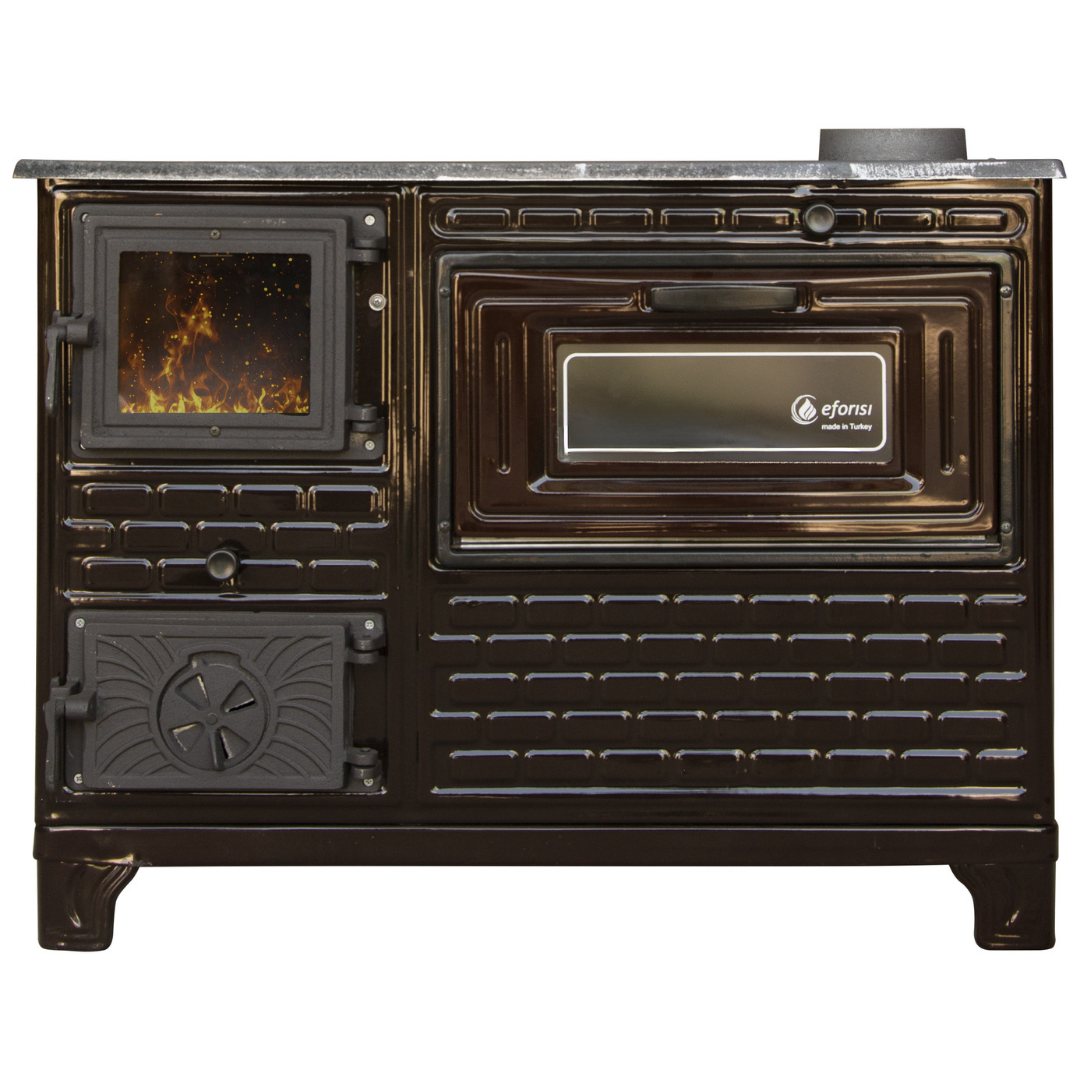 Печь чугунная кухонная Eforisi EFS-10 с варочной поверхностью и духовкой 8,6 кВт (33087466)