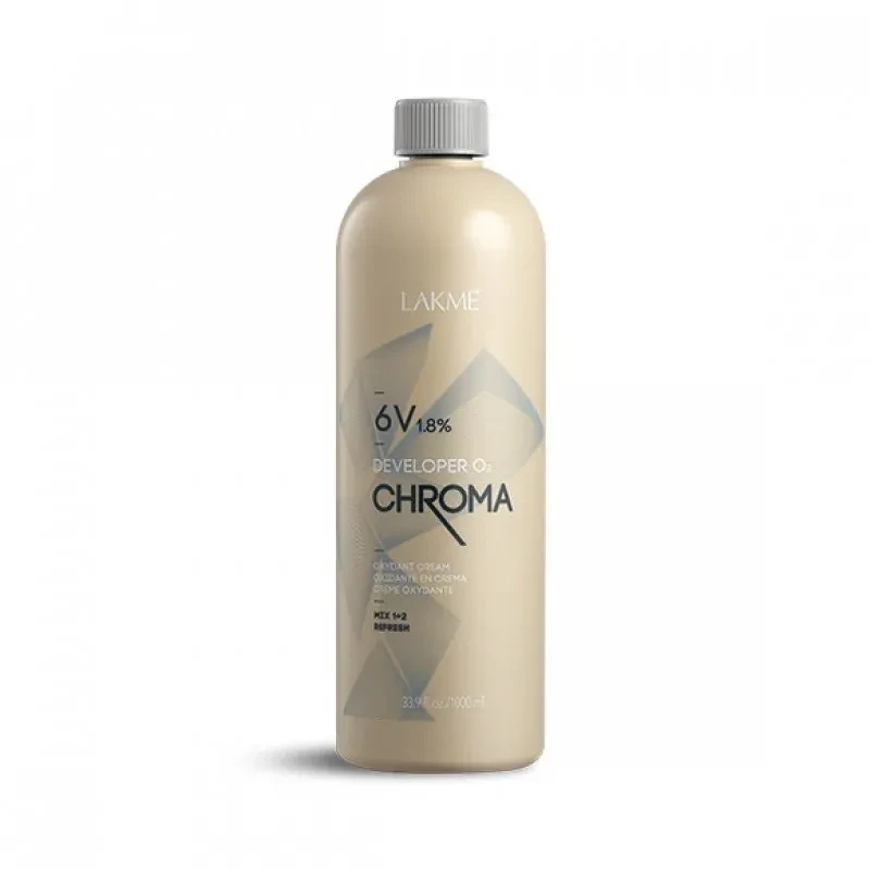 Крем-окислитель Lakme Chroma Developer 6V 1,8% 1000 мл Крем-окислитель Lakme Chroma Developer 6V 1,8% 1000 мл