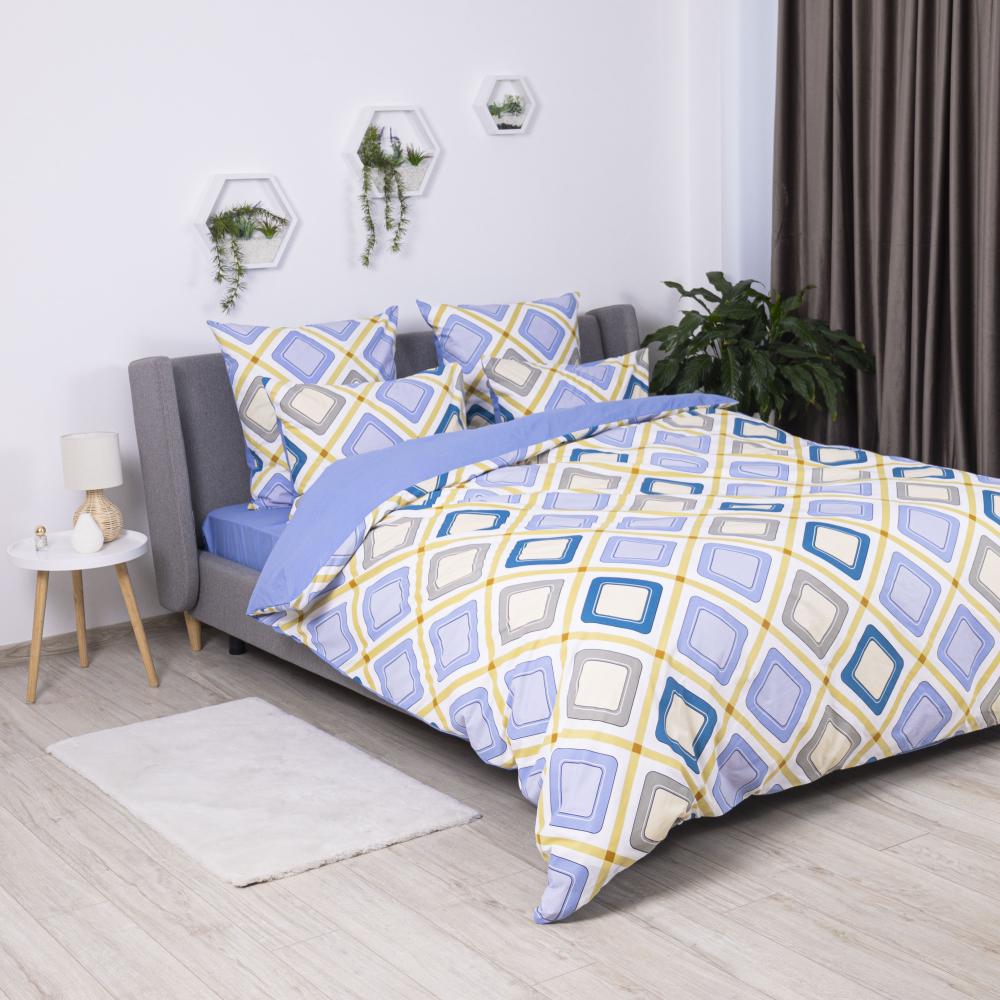 Комплект постельного белья ТЕП Happy Sleep дюна евро 200х220 см наволочки 2x50х70 см Голубой (18826)