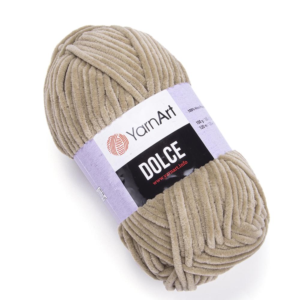 Пряжа велюровая YarnArt Dolce 798 Бежевый (2869)