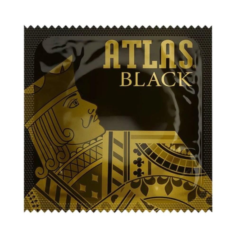 Презерватив латексный классический Atlas Black 1шт. Черный (ONE099927)