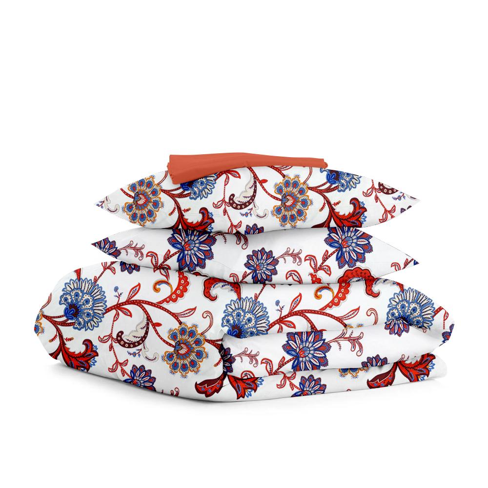 Постель евро Cosas Ethnic Flower с простыней на резинке 200х220 см (4822052126301)