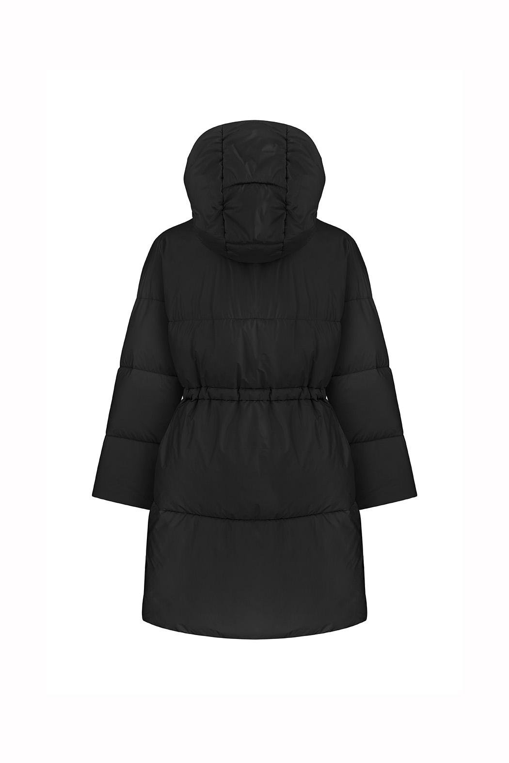 Пуховик середньої довжини Чорний (KPL_007Bk/xl) - фото 2 Пуховик середньої довжини Чорний (KPL_007Bk/xl) - фото 2