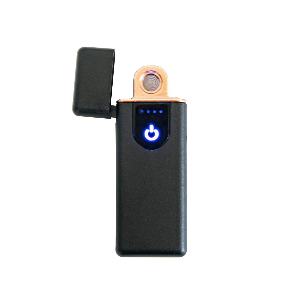 Електронна запальничка USB ZGP ABS сенсорна Чорний (1009279-Black)