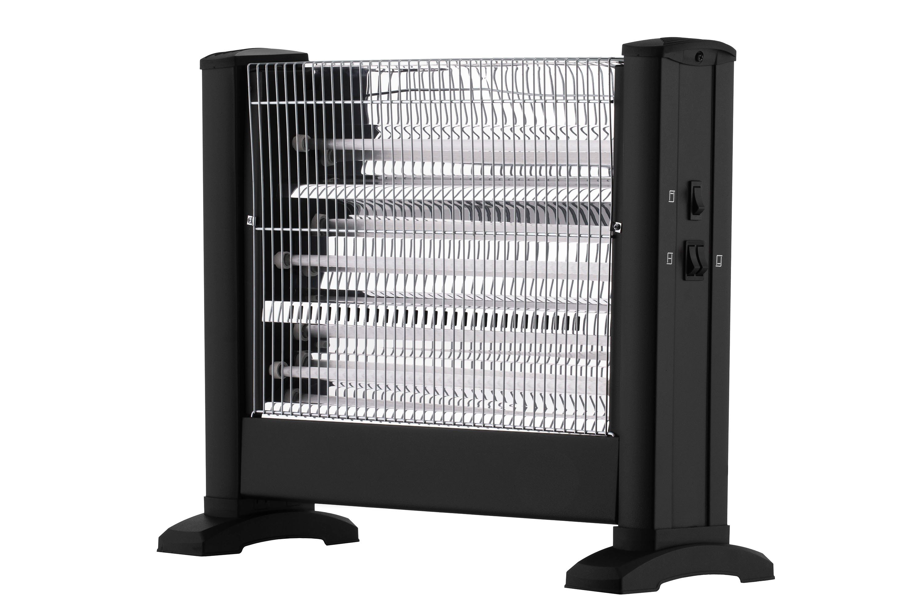 Инфракрасный обогреватель напольный кварцевый для дома с механическим управлением 1650 Вт Черный (IHS-16501) - фото 6