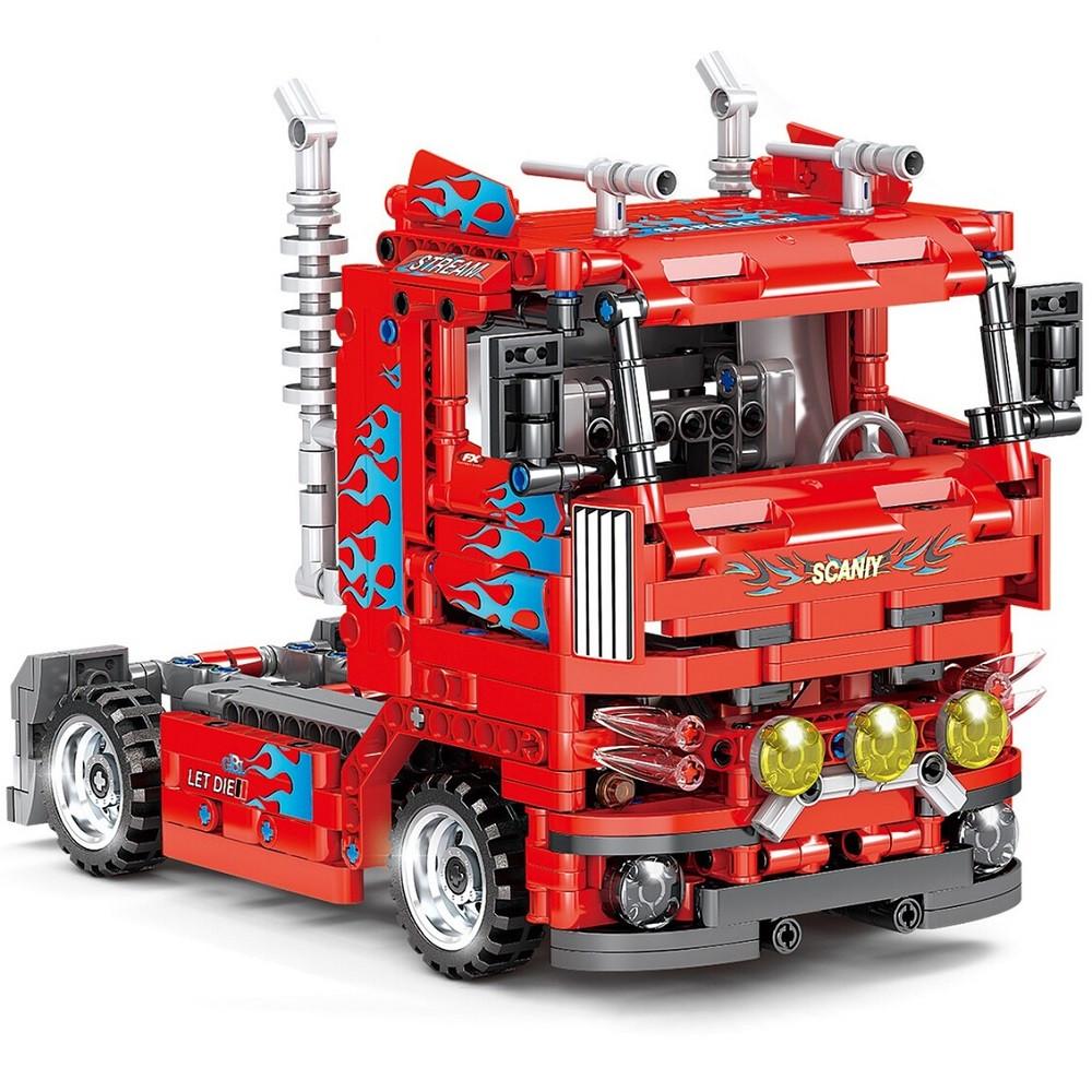 Конструктор GBL Scania Фура Трейлер 616 дет. Красный (28443639)