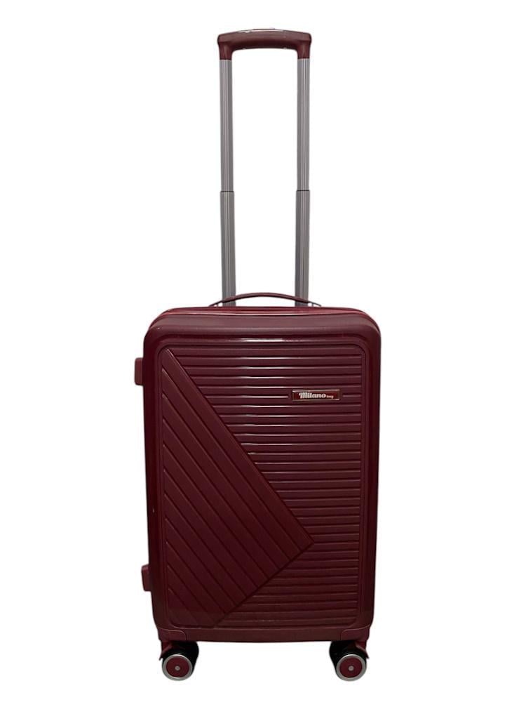Чемодан малый ручная кладь Milano bag 050 полипропилен S Бордовый Чемодан малый ручная кладь Milano bag 050 полипропилен S Бордовый