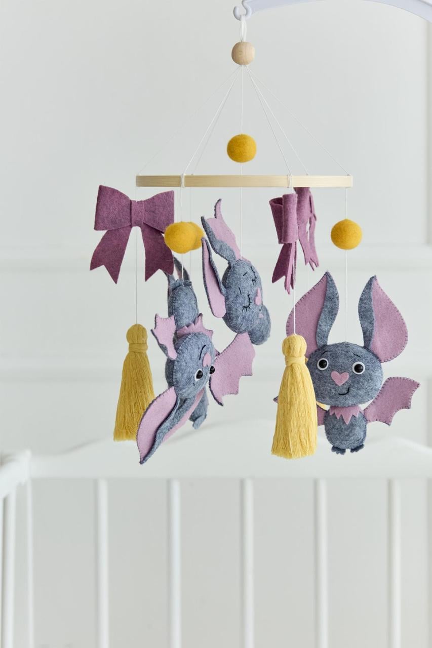 Мобиль детский WoollyFox Милые Летучие мыши (27861203)