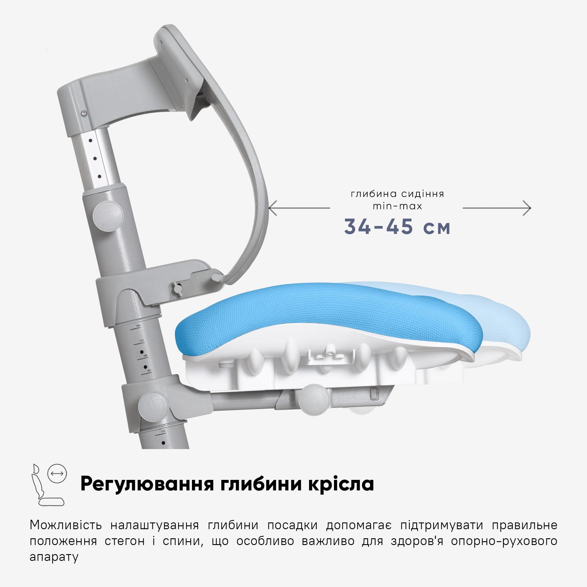 Детское кресло Mealux Ergoback Голубой (Y-1020 BL) - фото 6