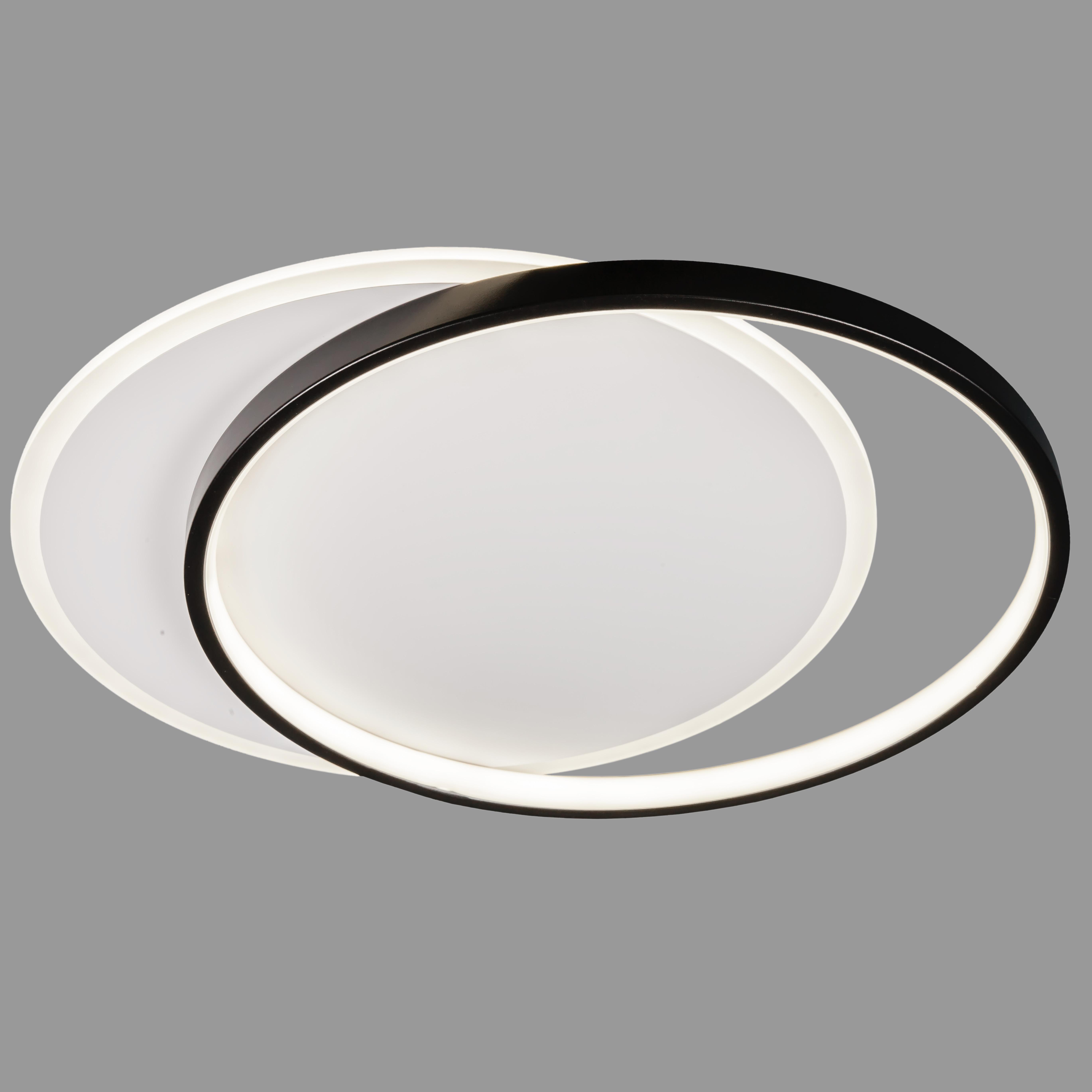 Люстра потолочная современная светодиодная 44W Белый (87-1029 WH+BK)