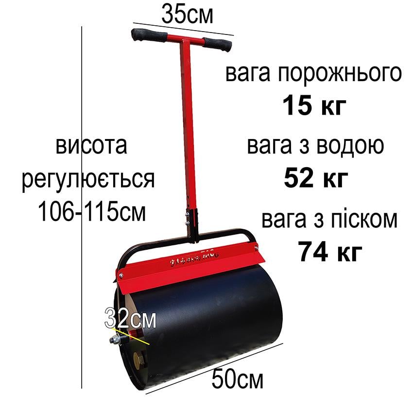 Трамбувальник садовий ручний SAB для газону (0086) - фото 2